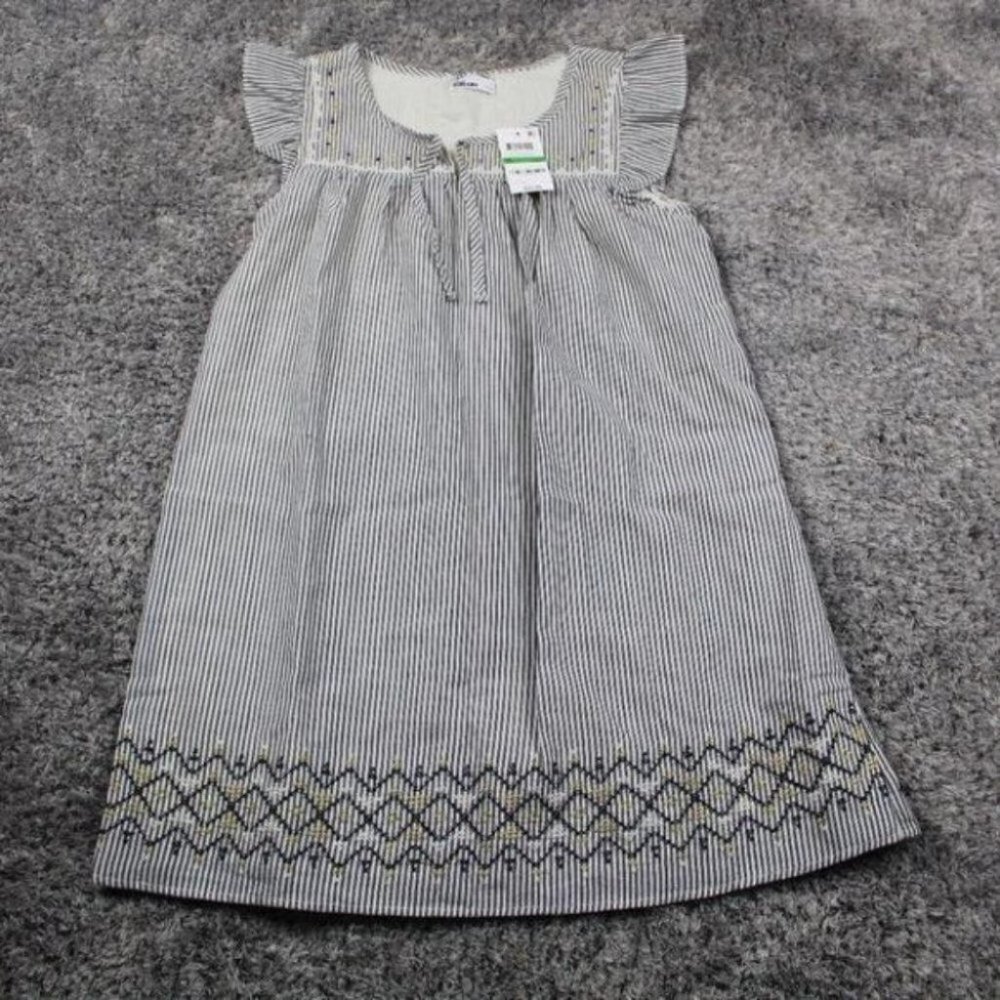 Epic Threads Girls Striped Cotton Shift Dress L